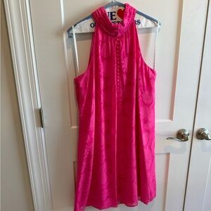 Lilly Pulitzer Kristine Halter Mini Dress in Pink Tango